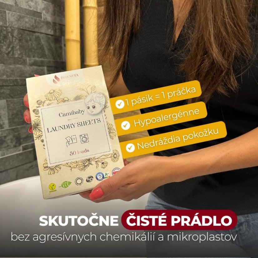 Pracie pásiky Issencia na 50 praní Camibaby